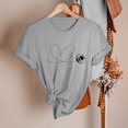 thumbnail image 5 of 2025 T-Shirts Printemps Été pour Femmes Imprimé Manches Courtes Col Roulé T-Shirts pour Femmes, 5 of 5