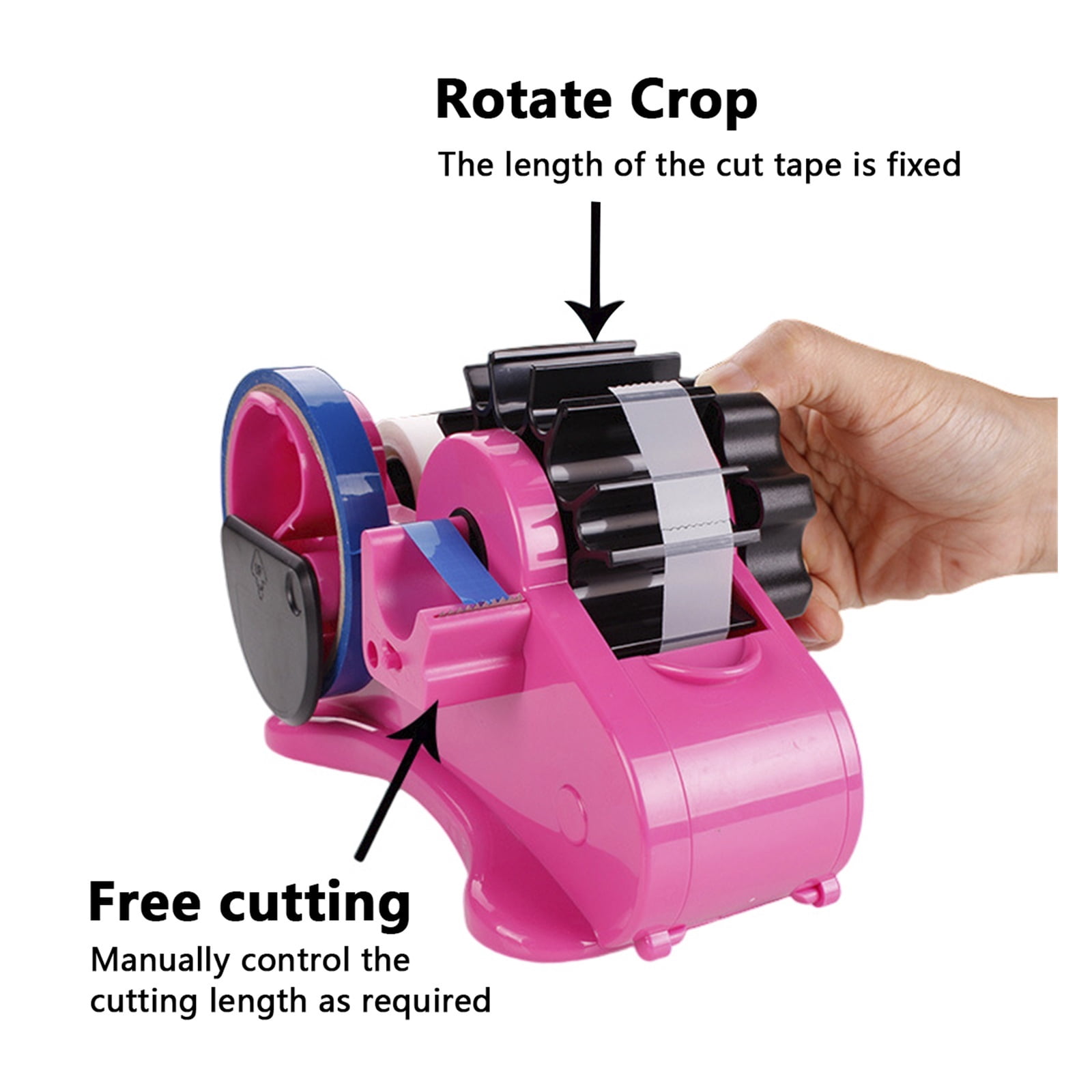 Multiple Roll Cut Heat Tape Dispenser for Heat Transfer Tape Reusable Semi-Automatic Tape Dispenser