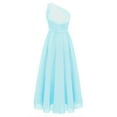 thumbnail image 3 of Alvivi Kids Girls One Shoulder Junior Bridesmaid Dress Formal Party Maxi Gown 6-16, 3 of 5