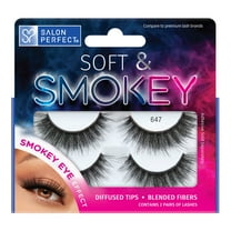 Salon Perfect Soft & Smokey Fake Lashes False Eyelashes, 647, Black, 2 Pairs