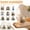8PCS, variant on 8PCS 8.27 Inches Easter Bunny 2D Acrylic Tabletop Decoration with Egg Tree Design for Spring Party Dining Table Display, 2D Freestanding Rabbit Centerpiece for Home Shelf Mantel Decor