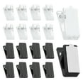 thumbnail image 1 of Uxcell 20Pcs Clips Mini Autoadhesivos Plásticos Clips Adhesivos Clips de Foto, Negro Transparente, 1 of 5
