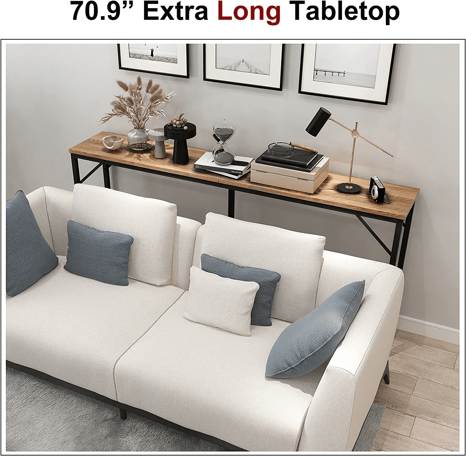 Buy HOMEFORT 47 Console Sofa Table Behind Couch, Narrow Enterway Table