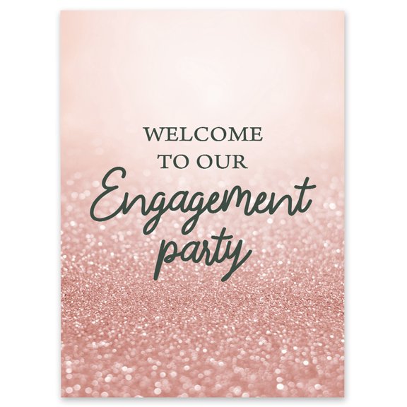 Darling Souvenir MADE WITH LOVE PersonalizedWelcomeSignFor Baptism,Rose Pink GlitterParty Supplies Great For Your Celebrations- 18x 12