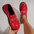 thumbnail image 3 of ZACPNCV Womens Plus Size Retro Loafers Round Toe Platform Low Heel Comfort Casual Shoes, 3 of 9