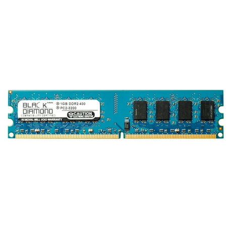 Dimension Front - 1GB Memory RAM for Dell Dimension 4700MCE (400MHz Front Side Bus), E310n, 5150 Large, 5150 Medium, 5150 X-Large 240pin PC2-3200 400MHz DDR2 DIMM Black Diamond Memory Module Upgrade