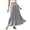 Silver, variant on Satin Skirts for Women Solid Color Maxi Skirt With High Waist Elegant Drawstring Casual Womens A Line Long Skirt Black L
