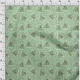 thumbnail image 4 of oneOone Velvet Light Mint Green Fabric Abstract Floral Leaf With Stripes Sewing Craft Projects Fabric Prints By Yard 58 Inch Wide, 4 of 4