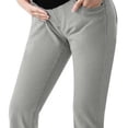 thumbnail image 3 of qelini Maternity Jeans Plus Size over Belly for Women Flare Leg Demin Pants Elastic Stretchy Full Length Pants, 3 of 7