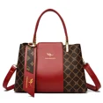 thumbnail image 3 of Bolsos de mano de lujo de piel de marca genuina, bolsos de diseñador para mujer, bolsos de hombro de alta calidad para mujer, 3 capas, 3 of 5