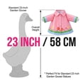 thumbnail image 6 of Liamobondopolis Cheerful Floral Rainy Day Porch Goose Outfit with Umbrella for 23 Inch Figurine Front Porch and Spring Decor, 6 of 6