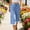 Light Blue, variant on Maean Women's Wide Leg Capri Pants High Waist Baggy Flowy Trousers Cotton Linen Beach Pant with Pockets