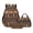 Brown-Aztec Pattern, variant on Kuiaobaty Aztec Pattern Backpack Set with Pencil Case for Boys Girls 17 Inch Backpack and Matching Lunch Bag Lightweight Bookbag and Lunch Box for School Camping