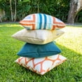 thumbnail image 5 of Big Joe Square Pillow Weatherproof Bean Bag Decor, Lakeshore Intertwist, Weather Resistant UV-Protected Fabric, 16 inches, 5 of 6