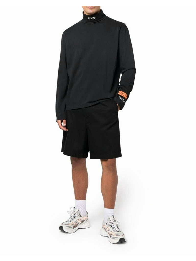 Heron Preston　NF CTNMB LS ROLLNECK / BLK Heron Preston Nf Ctnmb Logo Rollneck T-Shirt (Men's
