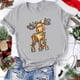 thumbnail image 5 of Camisas de Navidad Para Mujer Casual Cuello Redondo Manga Corta Impreso Top Odeerbi  ODB205689, 5 of 6