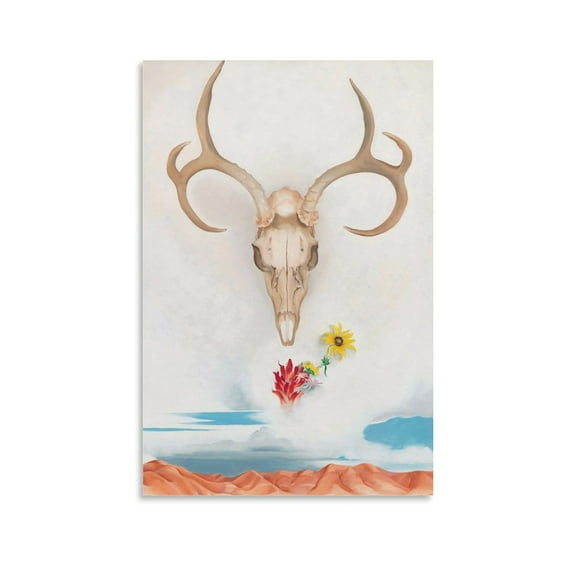 Georgia O'Keeffe Artwork Abstract Animal Home Decor Poster Wall Art Hanging Picture Print Bedroom Decorative Painting Posters Room Aesthetic 20x30inch(50x75cm)