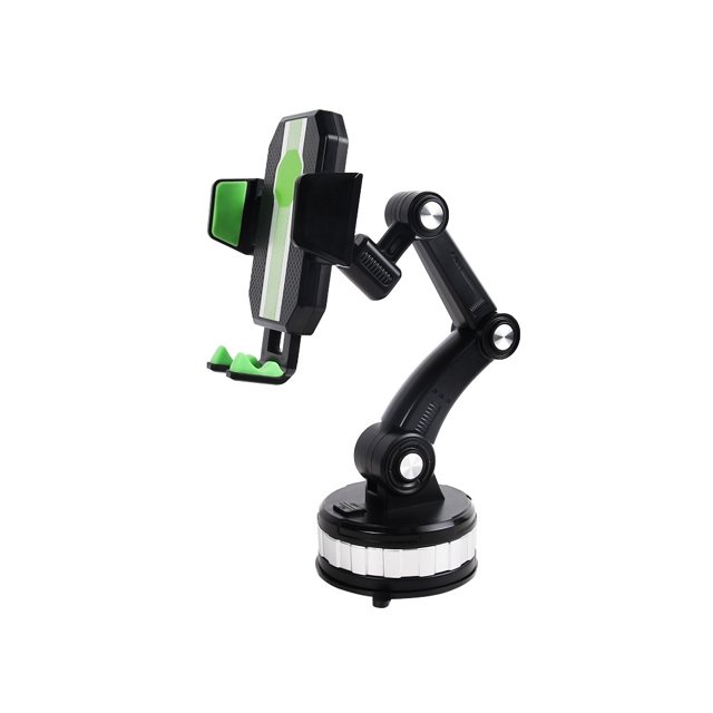 Inteprter Soporte para teléfono para automóvil Tablero ajustable Soporte para teléfono móvil para automóvil con soporte para ranura de carga Cuna Electrónica Verde negro