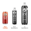 Sparkling Ice +Caffeine Zero Sugar Flavored Sparkling Water, Strawberry