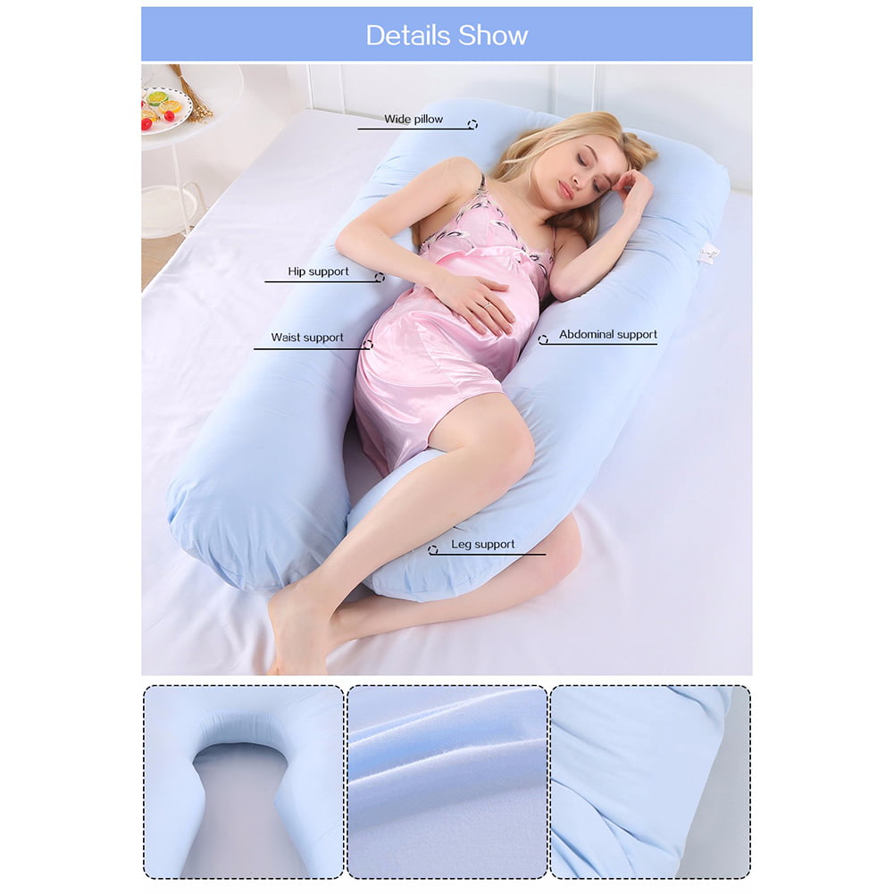 Minelody U-Shaped Pillow Multifunctional Pregnancy Pillow for Pregnant Women and Back Pain Waist Protection Sleep Pillow Abdominal Support Side Sleepers Maternity Pillow