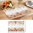 thumbnail image 6 of Eucalyptus Leaves Placemats Set of 6 Farmhouse Idyllic Flowers Floral Leaaf Place Mats Indoor Wipeable Table Mats Washable Cloth Dining Table Placemats for Kitchen Holiday Party Home Decor 13x19 Inch, 6 of 9