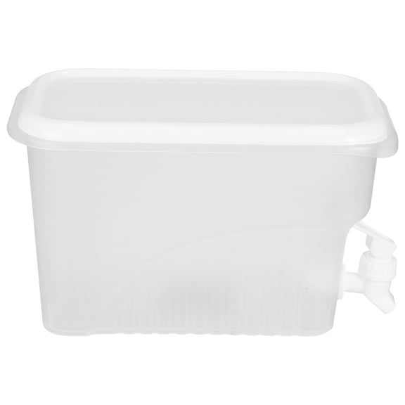 FRCOLOR Drink Dispenser Refrigerator Drinks Dispenser Large Capacity Water Jug Plastic Beverage Server,10.43"X6.3"X4.92"