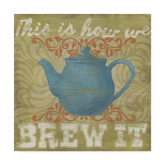 Trademark Fine Art 'Hip Kitchen I' Canvas Art by June Erica Vess