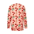 thumbnail image 3 of Aunavey Women's Valentine's Day Sweatshirt Long Sleeve Casual Blouse Graphic Tops Shirts Jumpers Top, 3 of 7