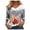 Grey, variant on Women Christmas Outfit Women's Autumn Winter V Neck Casual Long Sleeve T-Shirt with Festive Holiday Print Design for Seasonal Comfort Purple S