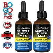 Muscle Force Max Strength & Endurance Drops 175mg of Proprietary Growth Formula, Muscle Building and Recovery