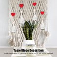 thumbnail image 5 of 5Pcs Heart Tassel Handmade Handicraft,Keychain,Diy,Accessories for Home Decor Bookmark Backpack Car Wall Decoration (2 Colors)[Red], 5 of 5