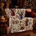 thumbnail image 3 of Rustic Americana Farmhouse Bouquets Stars Living Room, Cozy Artistic Scene, Warm Flannel Blanket for Ranch House and Living Room, Animal Lovers Thanksgiving Gift, Artistic Home Decor, 3 of 9
