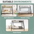 thumbnail image 6 of Naomi Home Hollywood Metal Bunk Bed-Color:Black, 6 of 10