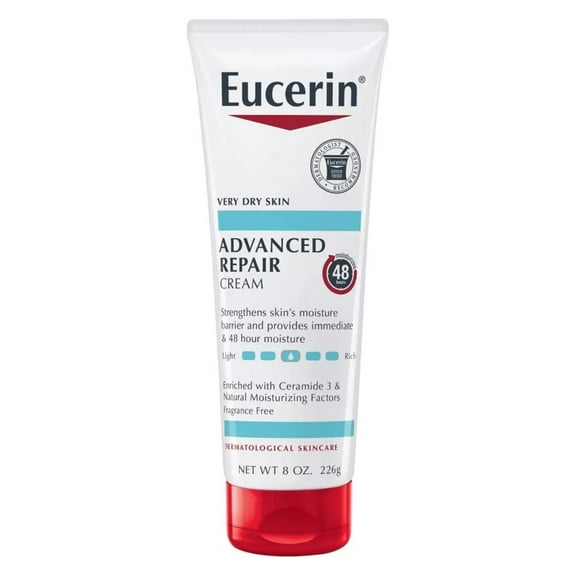 Eucerin Cream Advanced Repair 8oz Tube (Pack of 3)