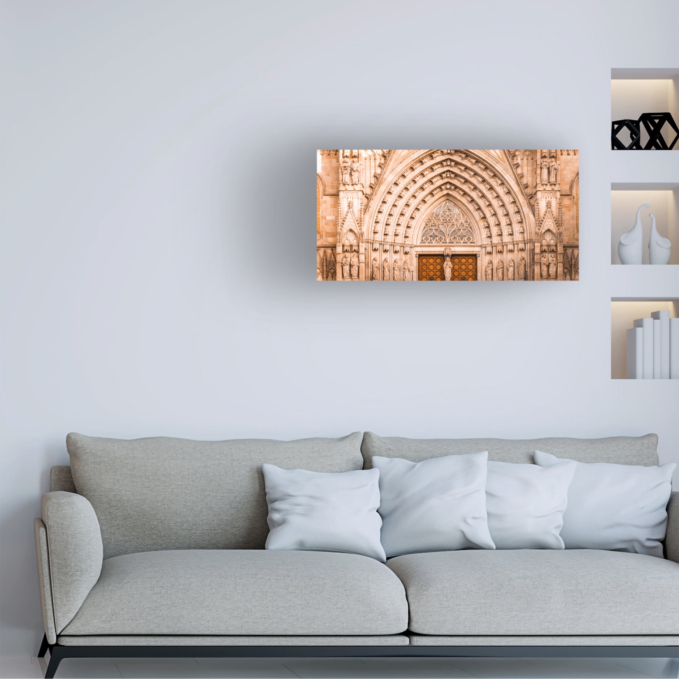 Canvas Wall Art - Life BeautifuLEE 'Sun Kissed Arches' Wall Art for Living Room, Bedroom, or Office Décor by Trademark Fine Art - 32 x 16 Inches