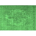 thumbnail image 1 of Ahgly Company Indoor Rectangle Persian Emerald Green Bohemian Area Rugs, 5' x 7', 1 of 4
