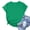 Green women's knot front t-shirt a1, variant on Women's Summer T-Shirt Knot Front Short Sleeve Casual Top Round Neck Blouse Vacation Holiday Fashion Clothes, Gray M