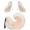 Pink+White, variant on 1Set Pink White Dog Ear Tail Plush Headband Party Accessories