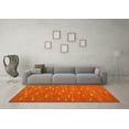 thumbnail image 3 of Ahgly Company Indoor Square Oriental Yellow Traditional Area Rugs, 5' Square, 3 of 4