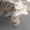 thumbnail image 5 of Orange Paisley Pattern Square Tablecloth,Waterproof Square Table Cover,Wipeable Spillproof Washable Table Cover for Home Kitchen Party Decor 60"x60"(152x152cm), 5 of 6