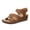 Light Brown_041, variant on Domuza Orthopedic Casual Sandals for Women Slip on Non Slip Arch Support Flat Wedge Sandals Lightweight Hiking Shoes 2026 New Beach Foam Shoes Light Brown 8.5（EU-41）