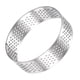 thumbnail image 4 of Inoxidable Acero Pequeño Pastel Anillos, Perforado Pastel Mousse Anillo Cocina Hornear Calor Resistente 2,5 Diámetro, 0,8 Altura,para Galleta Chocolate, Plata, 4 of 5