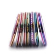 thumbnail image 3 of 30 Rollos de colores mezclados Nail-Striping Art Tape Line Sticker DIY Decal con 1 unid Cinta Ho CACAGOO Línea de cinta de rayas, 3 of 5