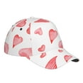 thumbnail image 3 of Daiia Pink Hearts Baseball Cap Men Women Classic Adjustable For Running Workout And Outdoor Activitie All Season Dad Hat Gift, 3 of 9