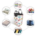 thumbnail image 4 of Honeii Dinosaur Print Laundry Hamper Collapsible Laundry Baskets, Freestanding Waterproof Clothes Hamper with Easy Carry Handles, 4 of 5