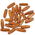 thumbnail image 1 of Oval Bead Jewelry Making Diy Enthusiasts 50Pcs Brown Wood, 1 of 9
