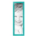 thumbnail image 2 of ArtToFrames 7" x 24" Aqua Picture Frame, 7x24 inch Green Wood Poster Frame (WOM-5186),  Pack, 2 of 7