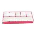 thumbnail image 4 of Caja de almacenamiento para piezas de reloj, soporte de mecanismo de relojería, a prueba de polvo, caja de joyería, almacenamiento rosa rosa, 4 of 9