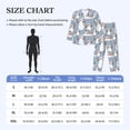thumbnail image 4 of Sikiie Happy Snowmen Snowfall Mens Pajama Set, Soft Warm Long Sleeve Sleepwear, Cozy Button-Down Pjs for Men-Medium, 4 of 7