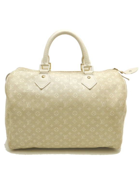 Pre-Owned LOUIS VUITTON Monogram Mini Lin Speedy 30 M95319 Handbag, Dune, Women's 254134